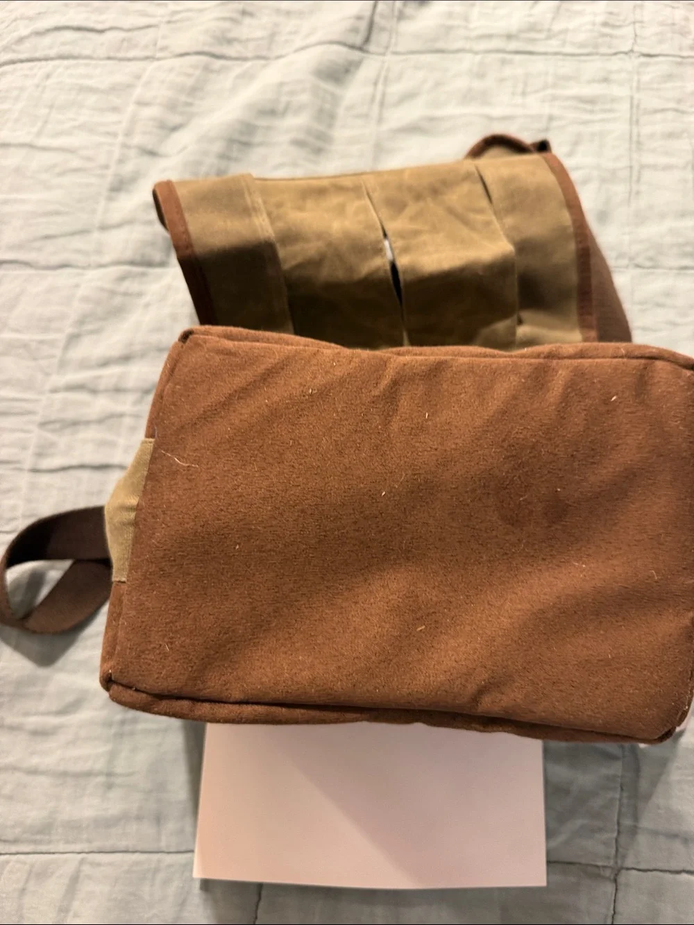Legacy Waxed Canvas Duffel Beer Caddy - Olive and Brown